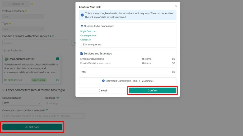 Email Scraper Get Data