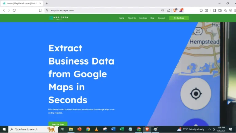 MapDataScraper website is where you can know what it is all about, check the services available and other features.