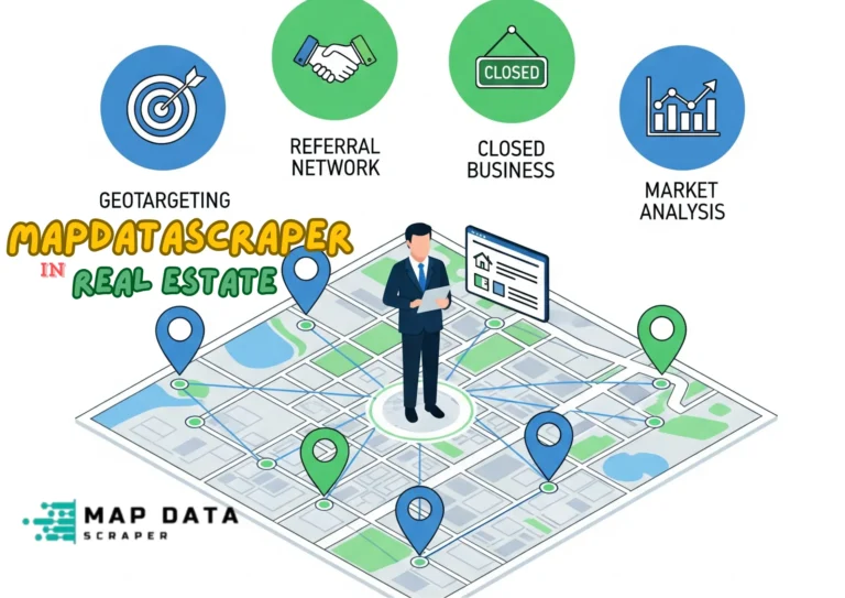 MapDataScraper in real estate giving a reliable location intelligence use to analyze market trends and ensuring to have a clean and enriched data.