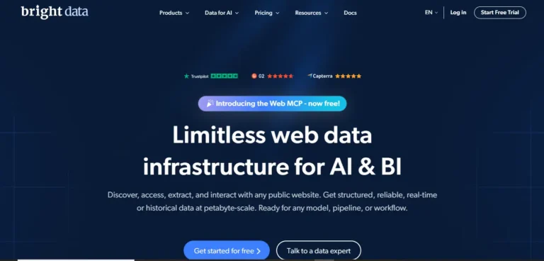 Bright Data a powerful tool for scraping, it uses proxy networks.